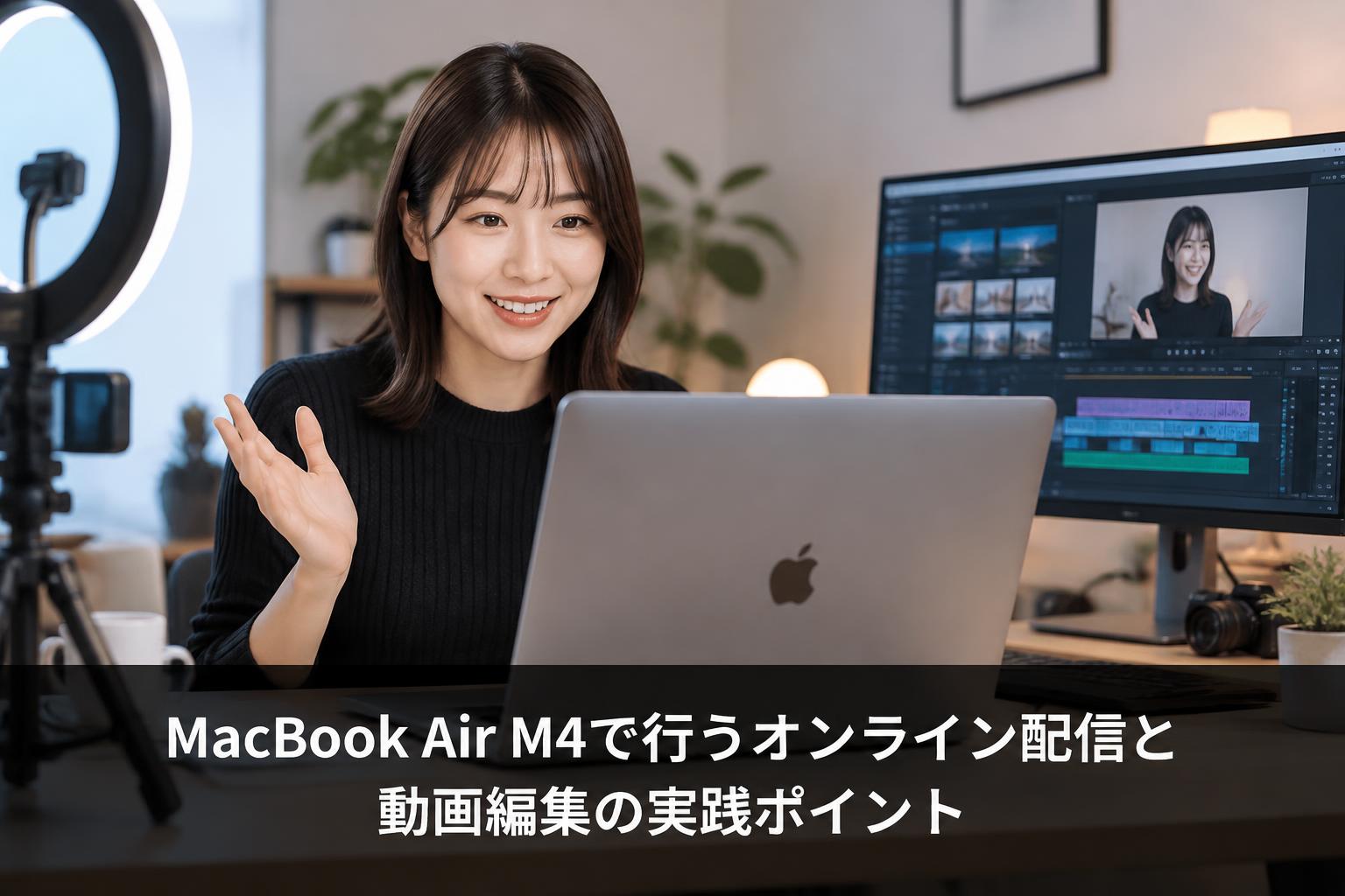 MacBook Air M4で行うオンライン配信と動画編集の実践ポイント