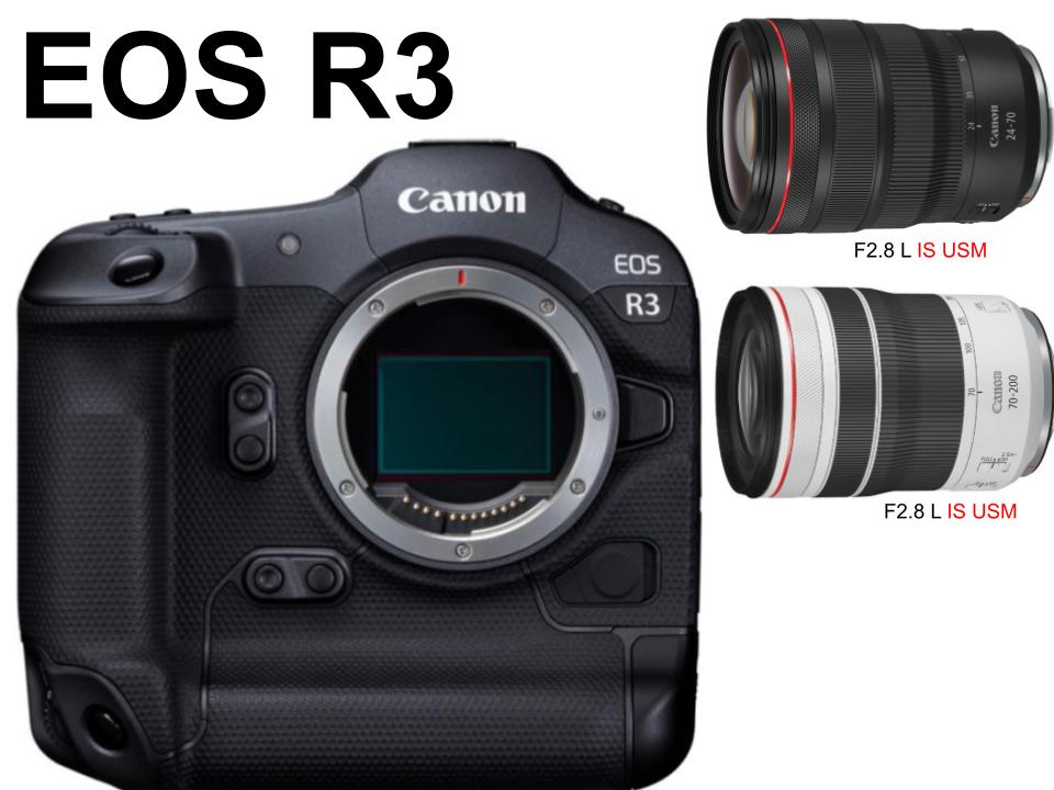 Canon EOS R3 ミラーレス / RF24-70mm F2.8 L IS USM / RF70-200mm F2