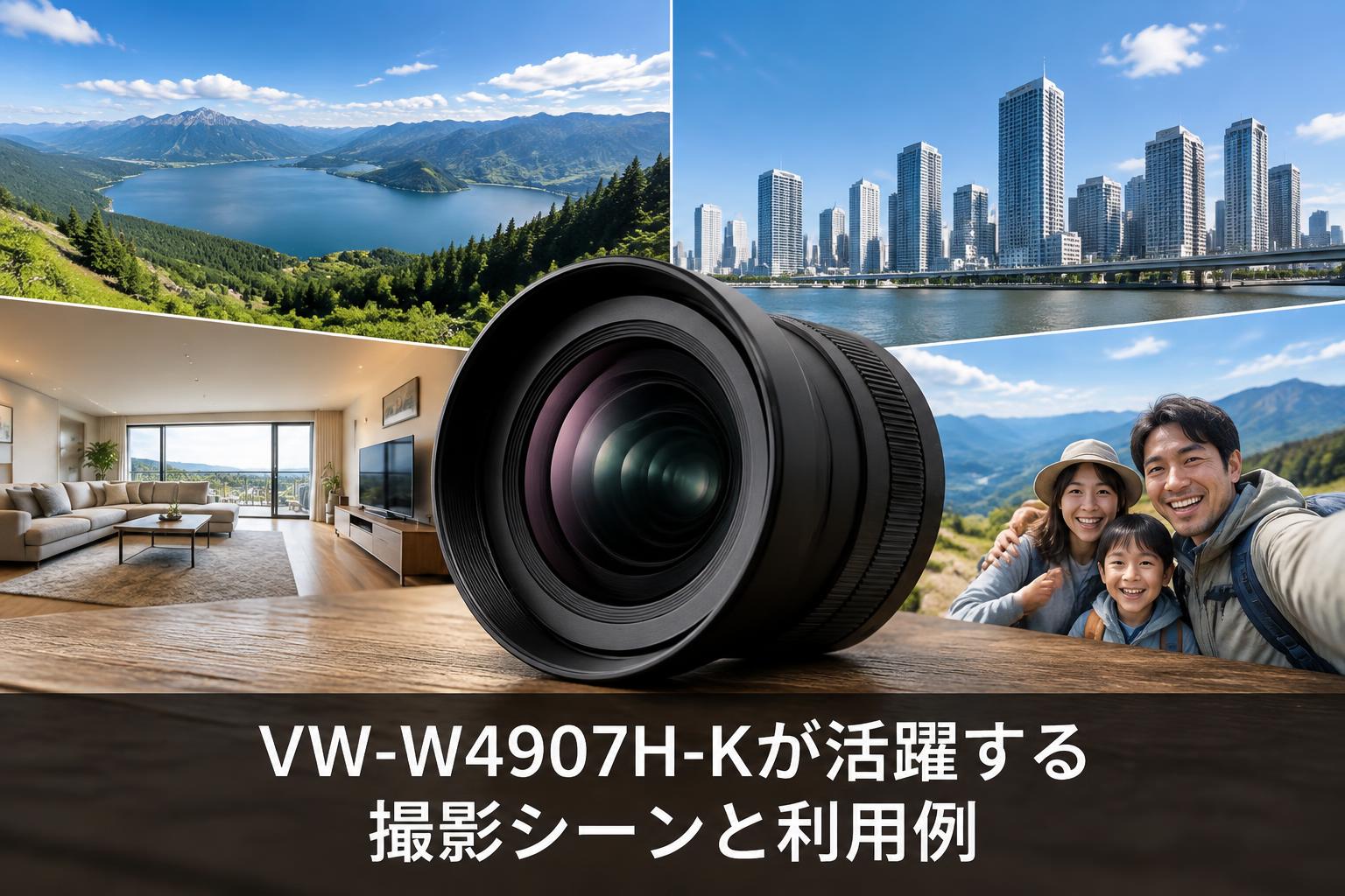 Panasonic VW-W4907H-Kが活躍する撮影シーンと利用例