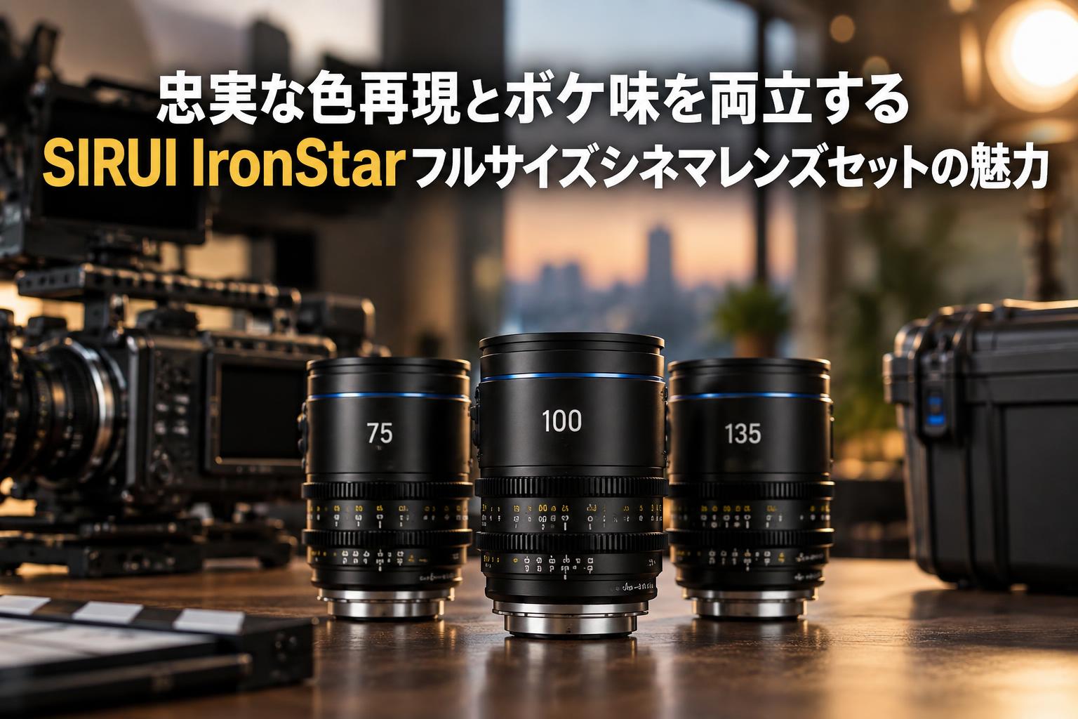 忠実な色再現とボケ味を両立するSIRUI IronStarフルサイズシネマレンズセットの魅力