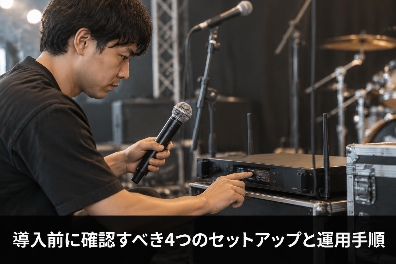 導入前に確認すべき4つのセットアップと運用手順