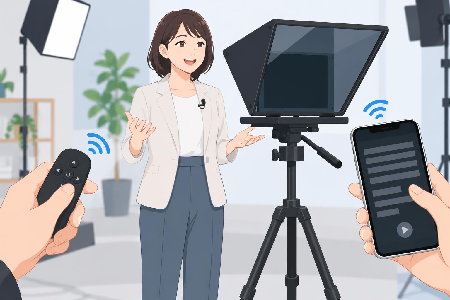 Bluetoothリモコンと専用アプリによるスマートな原稿オペレーション