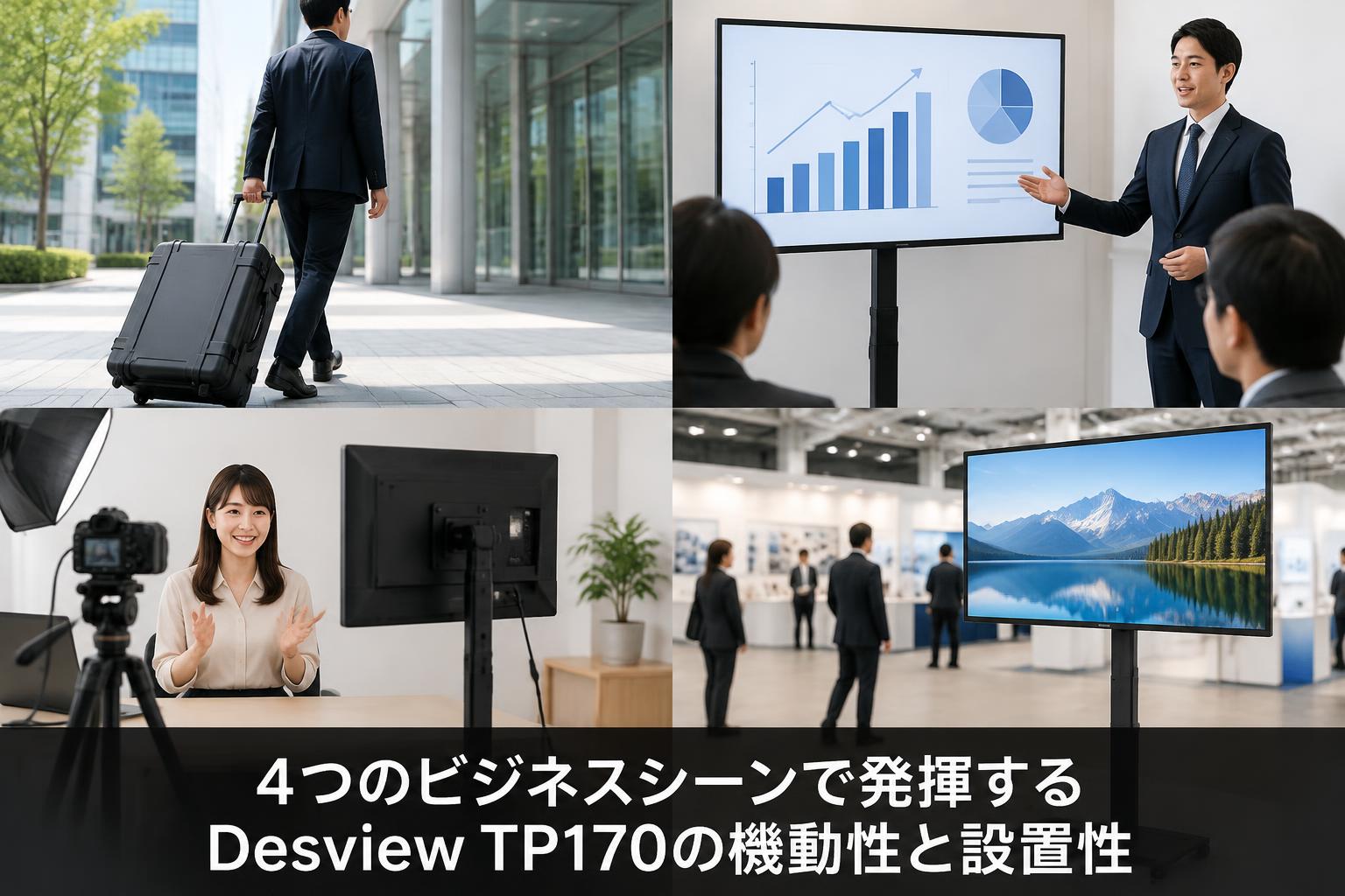 Desview TP170の機動性と設置性が真価を発揮する4つのビジネス活用シーン