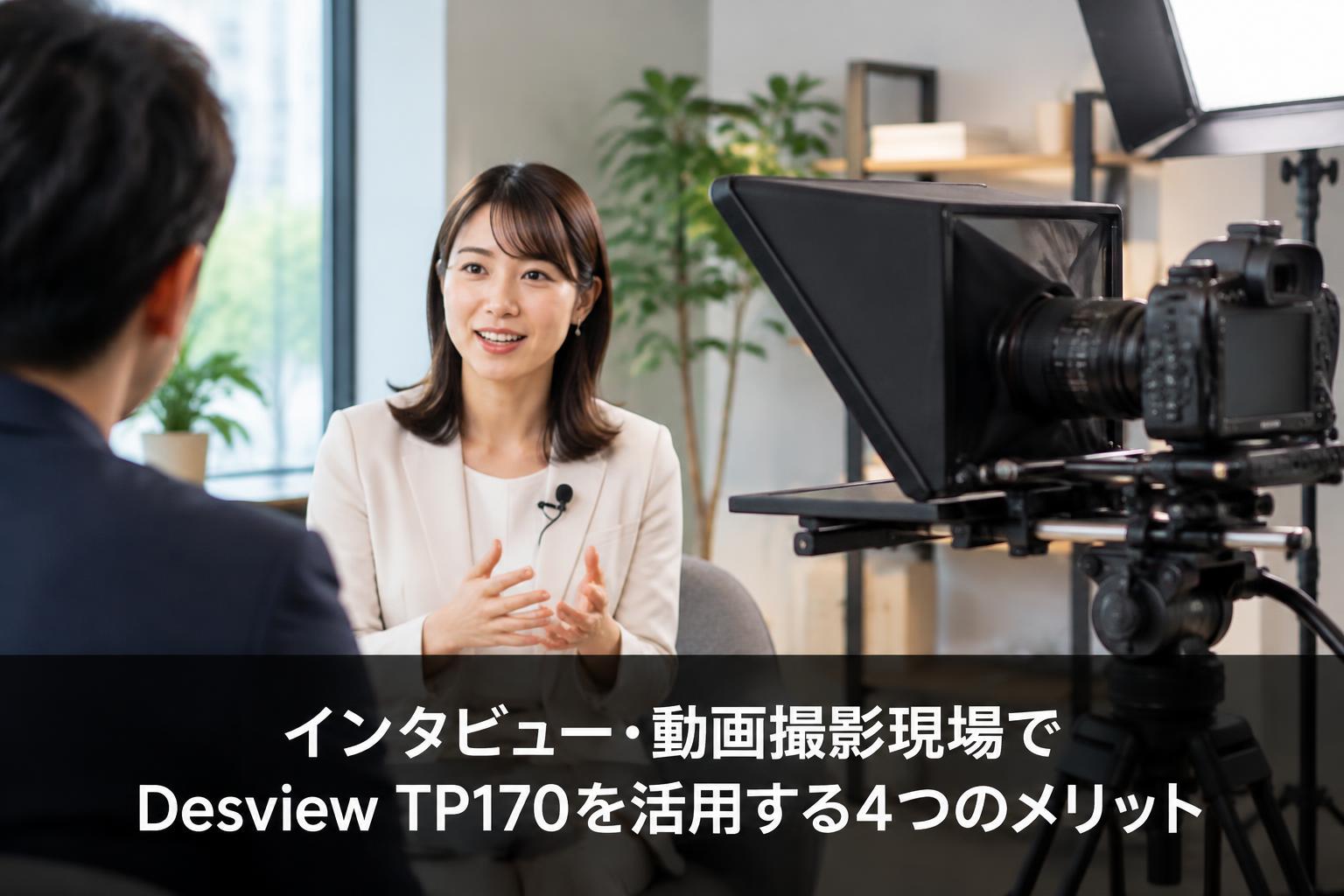 インタビュー・動画撮影現場でDesview TP170を活用する4つのメリット