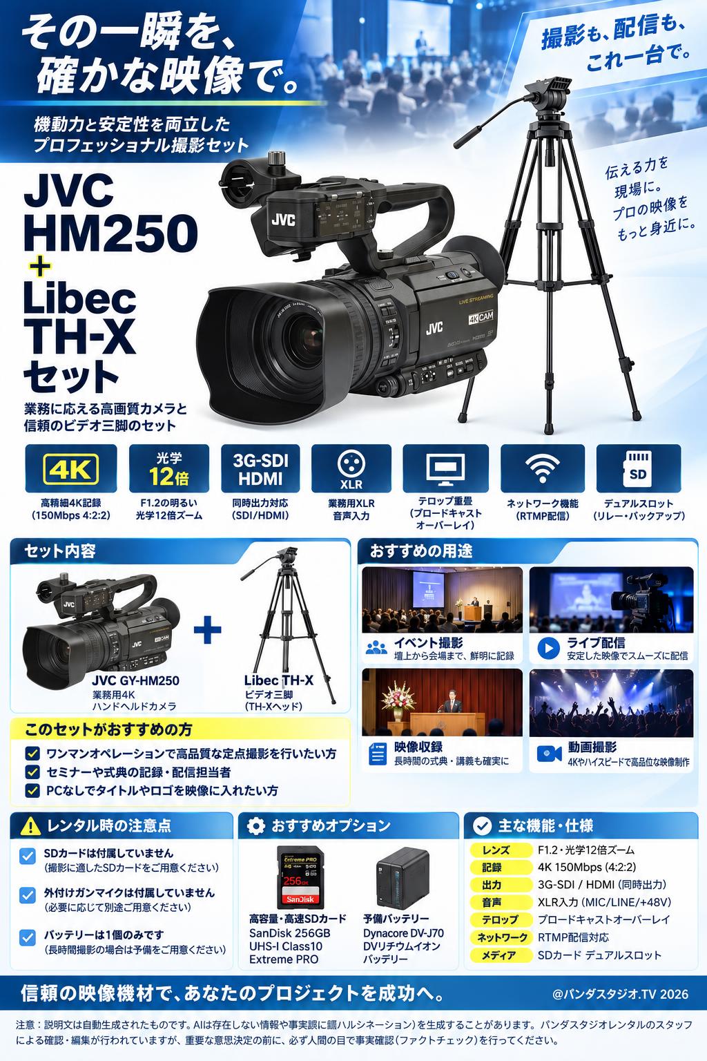 JVC HM250＋Libec TH−Xセット 概要