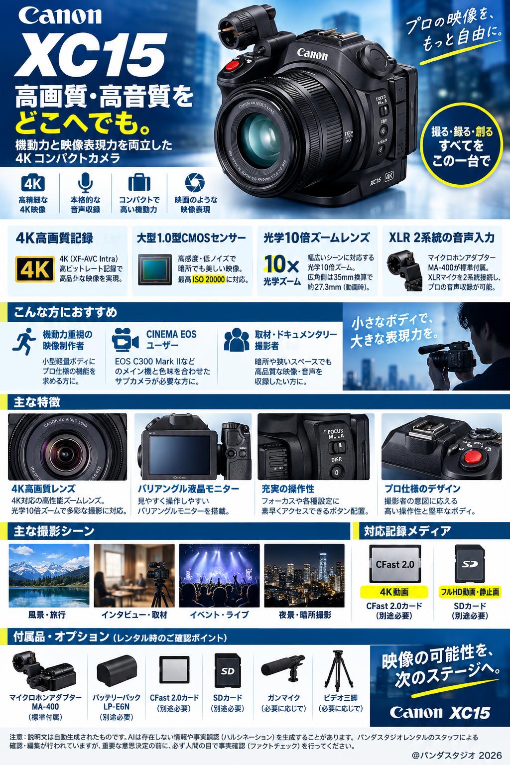 Canon XC15 概要
