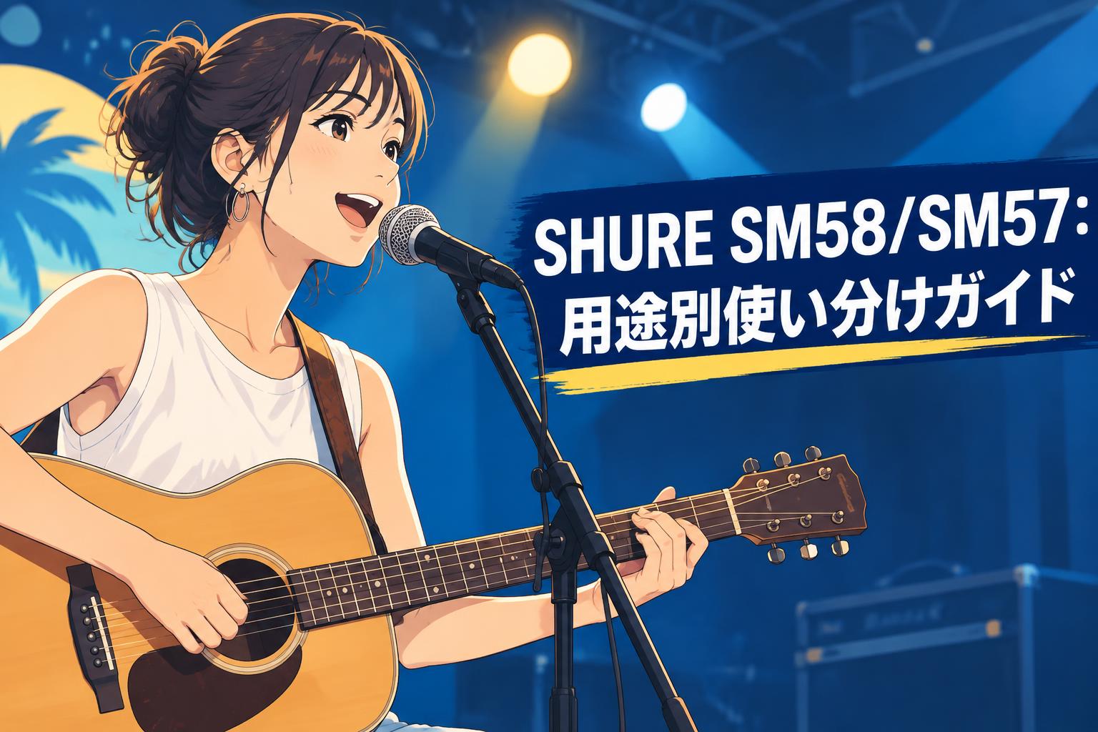 SHURE SM58/SM57：用途別使い分けガイド