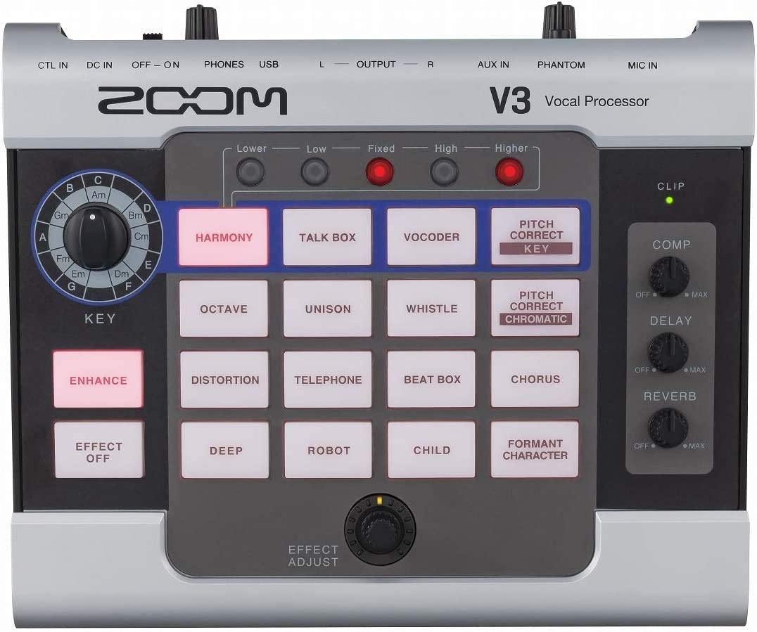 ZOOM V3 Vocal Processor オーディオインターフェイス | パンダ 