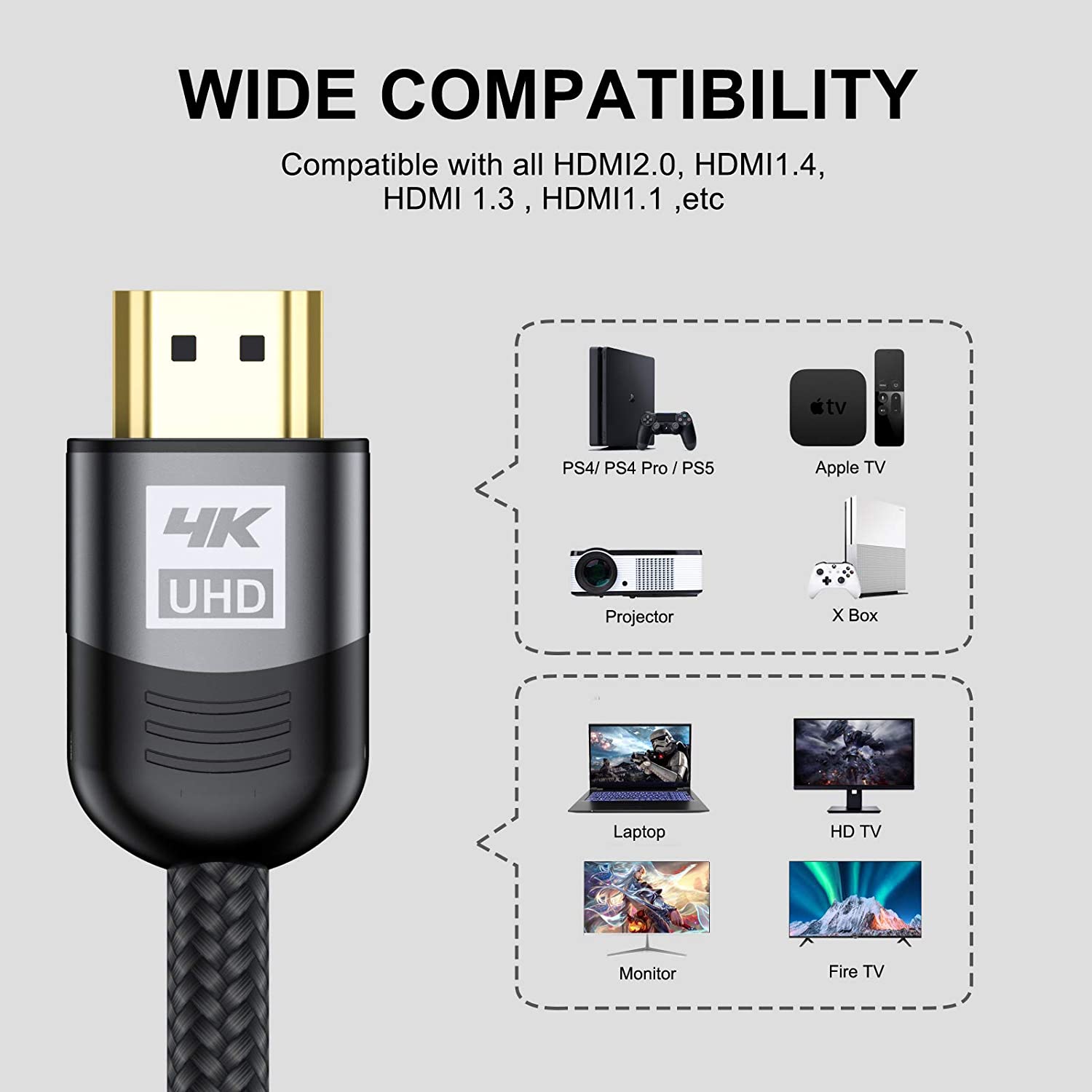 4K HDMI 2.0 ケーブルHDCP 2.2(10m) | パンダスタジオ・レンタル公式サイト