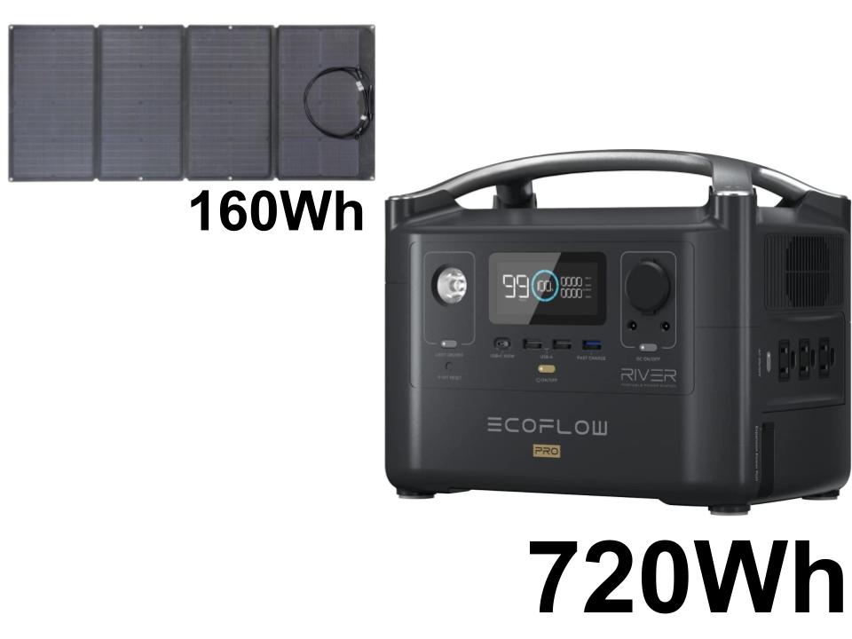 EcoFlow ポータブル電源 RIVER Pro 720Wh - バッテリー/充電器