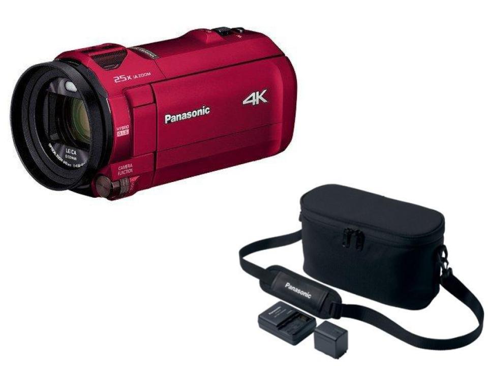 【4K 最安値】Panasonic HC-VX992MS-R [デジタル4Kビデオカメラ 内蔵メモリー 64GB レッド]＋VW-ACT380-K [アクセサリーキット]