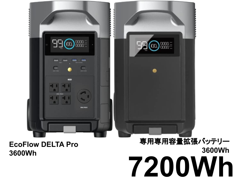EcoFlow DELTA Pro【 ポータブル 電源 3600Wh 】/ DELTA Pro 【専用