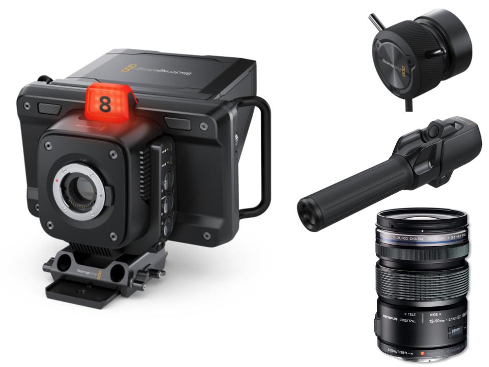 Blackmagic Studio Camera 4K Pro＋(Zoom＋Focus)Demand＋OLYMPUS M.ZUIKO DIGITAL ED12-50mm f3.5-6.3 EZ
