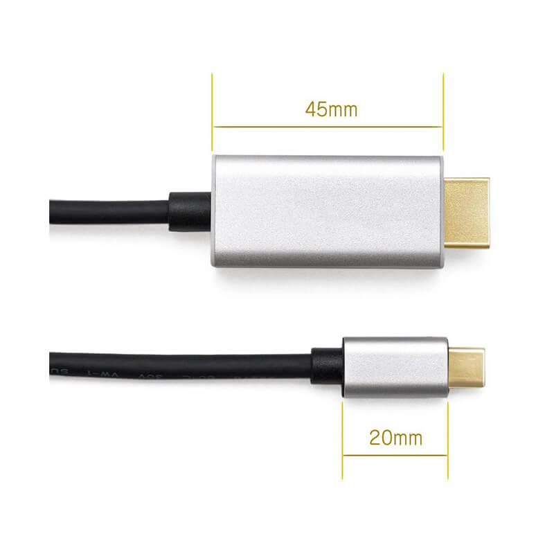 USB Type-C to HDMI 変換ケーブル 1.8m ブラック アウトレットセール 特集