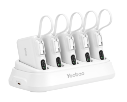 Yoobao充電用ドックとモバイルバッテリー10000mAh 5個セット