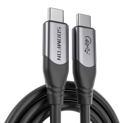 Thunderbolt 3 USB4 ケーブル 40Gbps 100W充電 0.8m