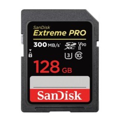 SanDisk 128GB UHS-II Class10 Extreme PRO 300MB/s SDXCカード