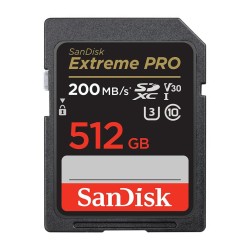 SanDisk  512GB UHS-I U3 Class10  Extreme PRO 200MB/s  V30 SDXCカード