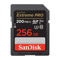 SanDisk 256GB UHS-I U3 Class10  Extreme PRO 200MB/s  V30 SDXCカード