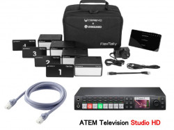 Cerevo FlexTally BP+ATEM Television Studio HD＋LANケーブル 5m CAT6a