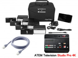 Cerevo FlexTally BP+ ATEM Television Studio Pro 4K＋LANケーブル 5m CAT6a