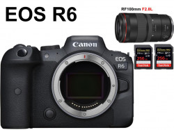 Canon EOS R6 ミラーレス一眼カメラ+100mm F2.8L MACRO IS USM+SDXCメモリーカード セット