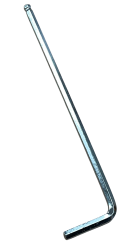 2.5mm 六角棒スパナ（ボールポイント型）  × 1