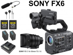SONY FX6 / FE C 16-35mm T3.1 G / ECM-XM1 / イヤホン有線 3.5mm / TOUGH160GBカード / BP-U100 / 2連チャージャーセット