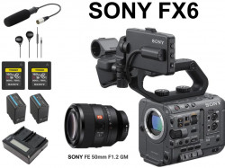 SONY FX6 / FE 50mm F1.2 GM / ECM-XM1 / イヤホン有線 3.5mm / TOUGH160GBカード / BP-U100 / 2連チャージャーセット