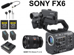 SONY FX6 / FE 35mm F1.4 G / ECM-XM1 / イヤホン有線 3.5mm / TOUGH160GBカード / BP-U100 / 2連チャージャーセット