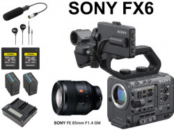 SONY FX6 / FE 85mm F1.4 GM / ECM-XM1 / イヤホン有線 3.5mm / TOUGH160GBカード / BP-U100 / 2連チャージャーセット