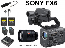 SONY FX6 / FE 135mm F1.8 GM / ECM-XM1 / イヤホン有線 3.5mm / TOUGH160GBカード / BP-U100  / 2連チャージャーセット