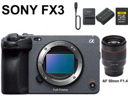 SONY FX3 / SAMYANG AF 50mm F1.4 / CFexpress TOUGH 80GB / SONY NP-FZ100 / バッテリーチャージャー セット