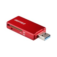 BUFFALO USB3.0 microSD/SDカード専用カードリーダー【SDXC 512GB / MicroSDXC 200GBの大容量メディアに対応】