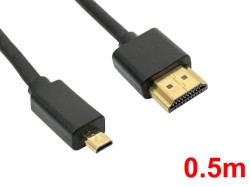 Micro HDMI to HDMIケーブル(0.5m)