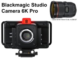 Blackmagic Studio Camera 6K Pro / Canon EF24-70mm F2.8L II USM EFマウントセット