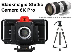 Blackmagic Studio Camera 6K Pro / Canon EF70-200mm F2.8 L IS Ⅱ USM EFマウント / リーベック RS-250D グランドスプレッダーセット