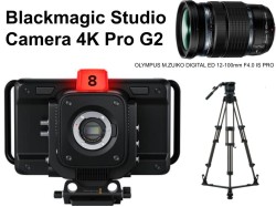 Blackmagic Studio Camera 4K Pro G2 / OLYMPUS M.ZUIKO DIGITAL ED 12-100mm F4.0 IS PRO / リーベック RS-250D グランドスプレッダー セット