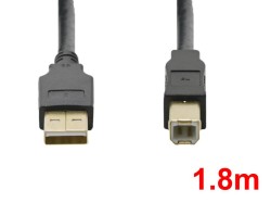 USB-A to USB-B ケーブル(1.8m)