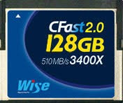 Wise CFast 2.0 128GB 510MB/s 3400X