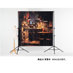 マイクロファイバー背景 マイクロファイバー・撮影用シーン背景_2m×2m_LL-0045(BAR背景）【PROKIZAI.COM】
