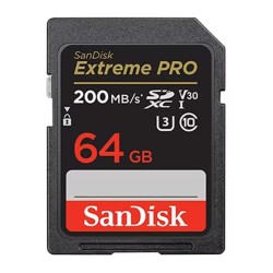 SanDisk 64GB UHS-I U3 Class10  Extreme PRO 200MB/s  V30 SDXCカード