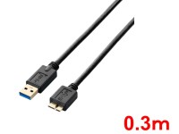 USBケーブル A - MicroB(0.3m)