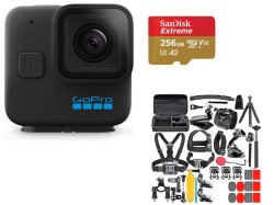 GoPro HERO11 Black Mini コンパクト防水アクションカメラ / SanDisk Extreme 256GB / アクションカメラ アクセサリーキット40点セット