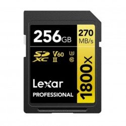 Lexar Professional 256GB  UHS-II 270MB/s 1800x SDXCカード