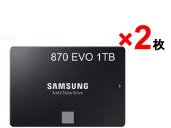 Samsung 870 EVO 1TB SSD MZ-77E1T0B/EC 2枚セット