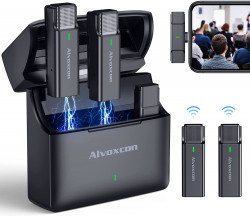 Alvoxcon ワイヤレスピンマイク2.4G 30M伝送 iPhone/iPad専用 DW320