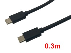 充電用USB C-C ケーブル (0.3m)