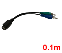 Cable-S-Video Female to 2x RCA male (0.1m)