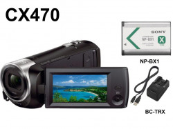 SONY HDR-CX470 黒 / BC-TRX / NP-BX1 純正バッテリー セット